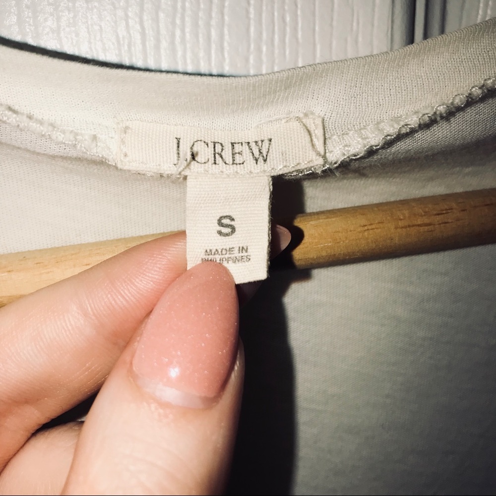 J. Crew Cream Ruffle Tank - Picture 4 of 4